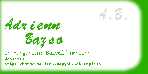 adrienn bazso business card